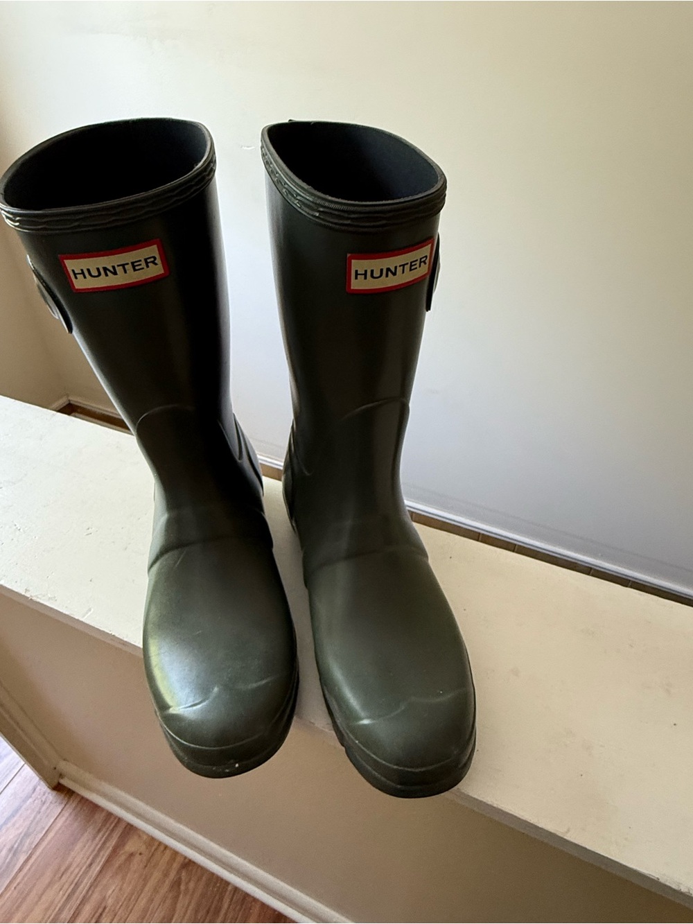 Hunter Tall Rain Boots in Olive